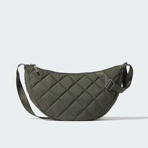 Quilted Olive Green Crossbody Bag